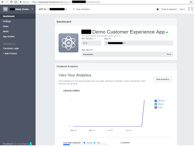 demo customer experiences app